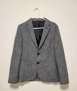 【高級感】Tommy hilfiger TAILORED ブロックチェック テーラードジャケット 46サイズ　トミーヒルフィガー