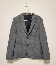 【高級感】Tommy hilfiger TAILORED ブロックチェック テーラードジャケット 46サイズ　トミーヒルフィガー_画像1