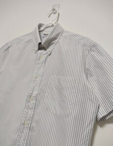 MAKER'S SHIRT KAMAKURA ストライプ 半袖ボタンシャツ Sサイズ メーカーズシャツ鎌倉