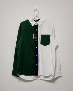 【新品タグ付】FIELD MAN by EDWIN 切替しカラー ボタンシャツ Lサイズエドウィン