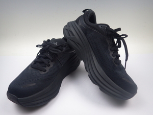 57【S.R】 綺麗 HOKA ONEONE ホカ BONDI 8 ボンダイ 8 レディース Black 24cm ロード ランニングシューズ 最上級のクッション性 香川発