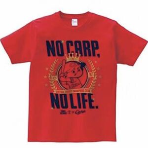 【Mサイズ】格安スタート！タワーレコード×広島東洋カープ NO CARP NO LIFE 2016 優勝記念Tシャツ(レッド) 入手困難 プロ野球 セリーグ