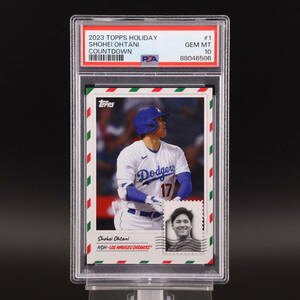 【PSA10 GEM MINT】大谷翔平 2023 Topps Holiday Countdown #1 Dodgers ドジャース ホリデー カウントダウン ①