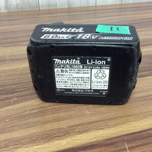 【AH-05831】中古品 makita マキタ 純正リチウムイオンバッテリー 18V6.0Ah 急速充電対応 BL1860B 充電回数11回の画像5