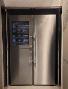 (A-159) warehouse delivery limited goods LIEBHERR freezing refrigerator * rhinoceros Dubai side combination * Germany made *200V specification * kitchen equipment *mote Leroux m secondhand goods 