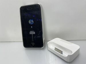 CC1-042403 希少　美品　Apple iPhone 2G (1st Gen) 8GB MA712LL A1203 GSM 純正Dock 充電スタンド(未使用)