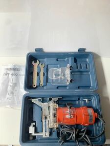 0-2-041103 電動工具 E-Value トリマ EWT-400 動作確認済 藤原産業 ケース付