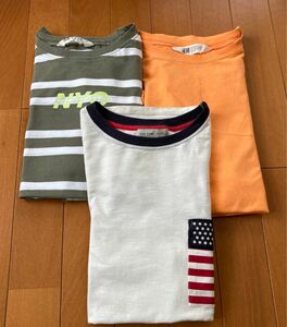 ボーイズ　ロング Tシャツ　3枚セット　150〜160 ZARA・H&M サイズミックス