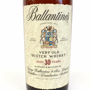 バランタイン 30年 ベリーオールド 【来店引取限定】栓劣化あり スコッチ BALLANTINE'S/VERY OLD/SCOTCH/WHISKY◆おたからや(◎K-A59916-2)の画像2