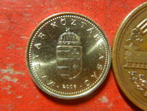 外国・ハンガリー第三共和国／１フォリント・ニッケル黄銅貨（2006年）　240401_画像2