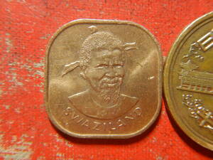 外国・スワジランド／２セント青銅貨：FAO（1971年）：発行枚数150万枚　240401