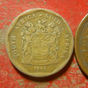 外国・南アフリカ／２０セント黄銅張りスチール貨（1995年） 24040302の画像2