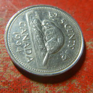 外国・カナダ／５セント・ニッケル貨（1994年） 240404の画像3
