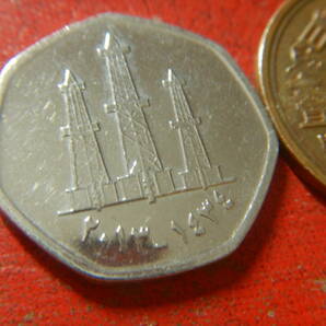 外国・アラブ首長国連邦／５０フィルス・ニッケル張りスチール貨（2013年） 240406の画像3
