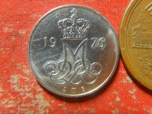外国・デンマーク／１０オーレ白銅貨（1976年）　240407