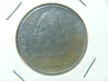外国・イタリア／１００リレ・ステンレススチール貨（1971年）　24040803_画像2