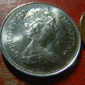 外国・イギリス／５ニューペンス白銅貨（1980年） 240413の画像3