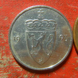 外国・ノルウェー／５０オーレ白銅貨（1993年） 240416の画像1
