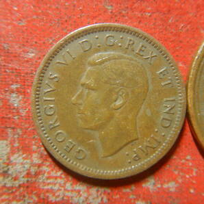 外国・カナダ／１セント青銅貨：ジョージ６世（1939年） 240417の画像1