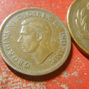 外国・カナダ／１セント青銅貨：ジョージ６世（1939年） 240417の画像3