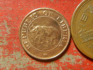 外国・リベリア／１セント青銅貨（1972年）　240420
