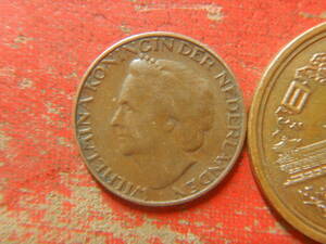 外国・オランダ／１セント青銅貨（1948年）　240422