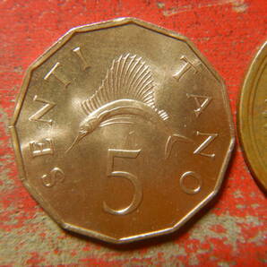外国・タンザニア／５センチ青銅貨（1966年） 240423の画像2