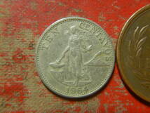 外国・フィリピン／１０センタボ洋銀貨（1964年）　240424_画像1
