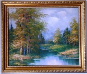 Art hand Auction Pintura de la serie Peaceful Forest Pintura al óleo Pintura de paisaje Peaceful Forest 36 No. 12 Llegó en 2020. Excelente precio. ¿Quieres cambiar la imagen de tu habitación, cuadro, pintura al óleo, Naturaleza, Pintura de paisaje