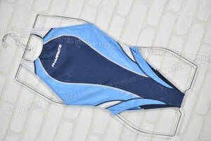 Pharfaite製 パルフェット SGS素材 光沢素材 フラットシーマー 競泳水着 コスチューム ネイビー ブルー サイズXL