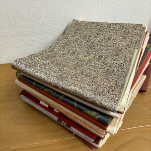 名古屋帯　まとめて　15品　リメイク 材料 ハンドメイド 生地　着付け練習　A70