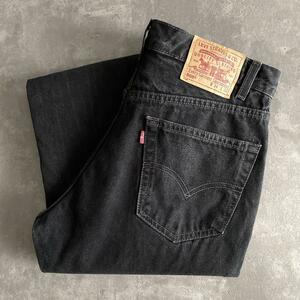 ゴールデンサイズ 90s ビンテージ Levis リーバイス 505 サルファ ブラック デニム パンツ ジーンズ 黒 W34 L30 90年代 USA アメリカ 古着