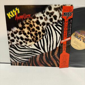 LP キッス アニマライズ KISS Animalize 帯兼ライナー付