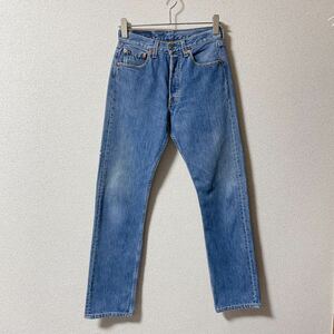 ■90s USA製 Levi's■501 デニム パンツ■w28リーバイス アメリカ製 ビンテージ ジーンズ ストレート ボタン裏553 メンズ レディース