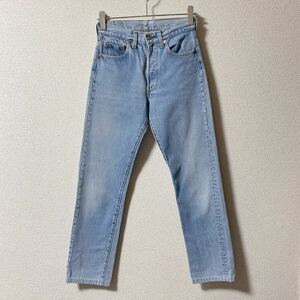 80s USA製Levi's■501 デニム パンツ■ハチマル 内股シングルw28リーバイス アメリカ製 ビンテージ ジーンズ ボタン裏524メンズ レディース