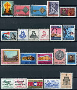 1968-1972年 イタリア 未使用 記念切手(MNH) 31セット完 53種◆送料無料◆ZR-62