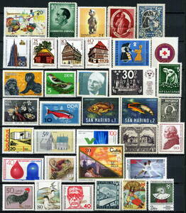 世界各国 未使用 切手 100種◆送料無料◆ZR-120