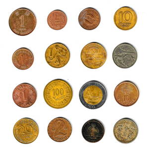 外国古銭 まとめて 16枚 蔵出 主にヨーロッパ - zd-78の画像1