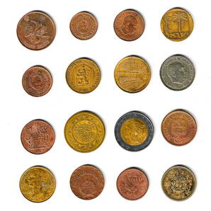 外国古銭 まとめて 16枚 蔵出 主にヨーロッパ - zd-78の画像2