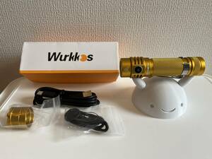 Wurkkos TLF Golden WK03 Nichia 519A 5000K EDC フラッシュライト　懐中電灯　高演色　日亜　18650