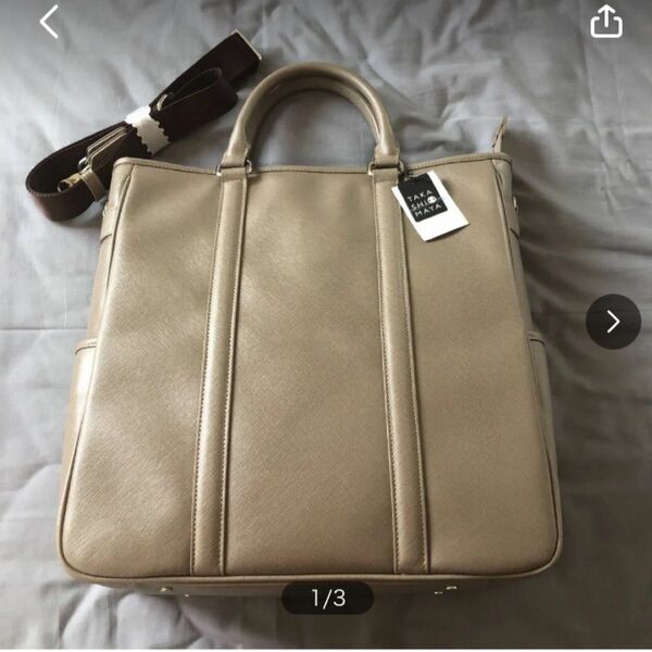 未使用 高島屋 ビジネスバッグ ベージュ