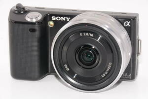 【外観特上級】ソニー NEX-5 ブラック SONY / SONY E 16mm F2.8　#s5224