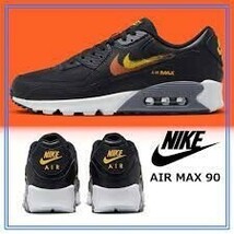 NIKE ナイキ AIRMAX 90 黒黄 28cm FJ4229-001 24-0208-5-4_画像6