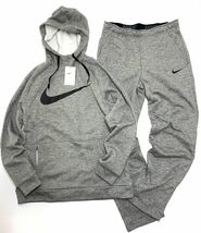 NIKE ナイキ サーマフィット スウォッシュ 裏起毛 上下セット 灰 L CU6240/932254-063 24-0103-2-3/4_画像1