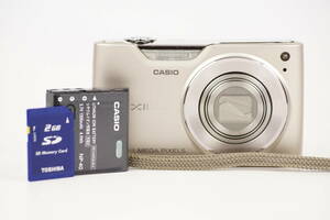 ■ 美品 ■ カシオ CASIO EXILIM EX-Z450 ゴールドボディ コンパクトデジタルカメラ バッテリー SDメモリー付き 15664