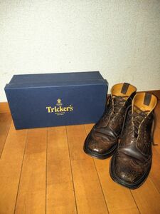 tricker's　トリッカーズ　カントリーブーツ　81/2　レザーソール