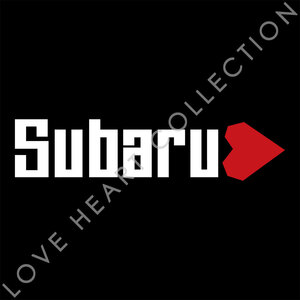 スバル Subaru ハートステッカー ホワイト 1枚 「 BEAT MASTER 」すばる | デカール | ロゴ | 切り文字 | 切文字 | 新品 | 送料無料