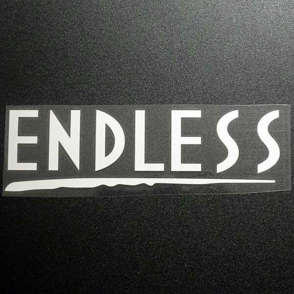 新品・未使用☆ENDLESS エンドレス カッティングステッカー 1枚 シルバー 縦60mm×横201mm |ロゴ|デカール|切り文字|切文字|送料無料