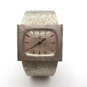 １円～ ジラール・ペルゴ 手巻き シルバーカラー スクエアケース GIRARD PERREGAUX  GP 【稼働品】の画像1