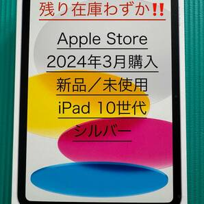 【未開封 新品】アップルストア 2024年3月購入 iPad（第10世代） 10.9インチ iPad WiFiモデル 64GB シルバー